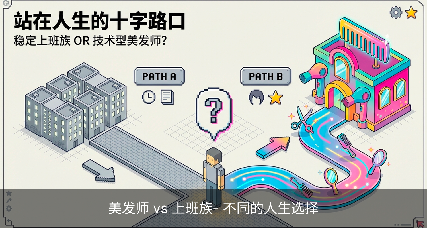 美发师 vs 上班族: 不同的人生选择