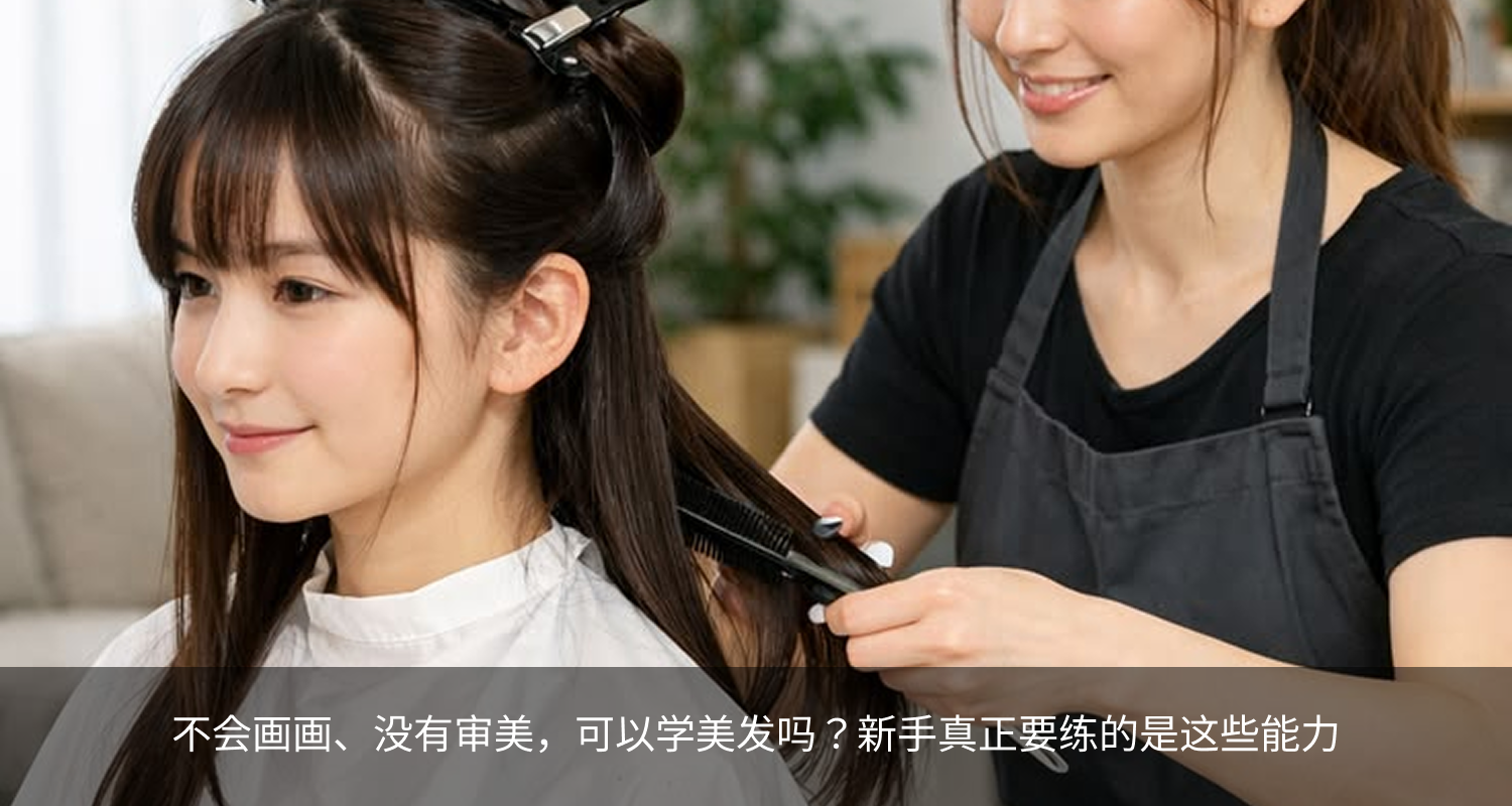 不会画画、没有审美，可以学美发吗？新手真正要练的是这些能力